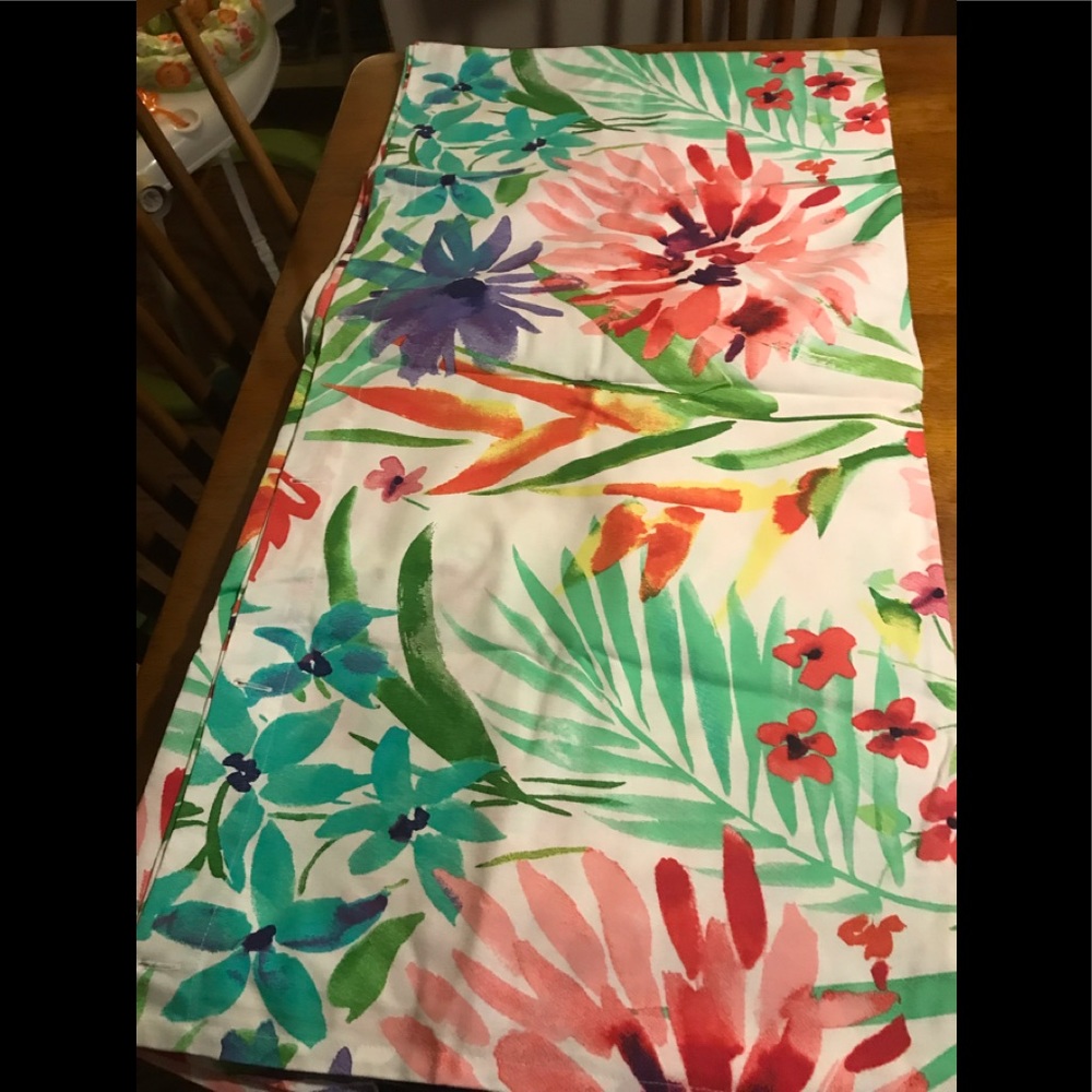 Floral shower curtain